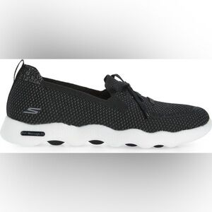 Skechers NEW Massage Fit stretch Slip On Shoes Black white 7.5 Machine washable